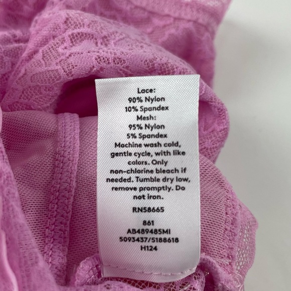 Abound Bralette Womens Small Pink Purple Lace Bra Pullover NWT NEW - Picture 6 of 7